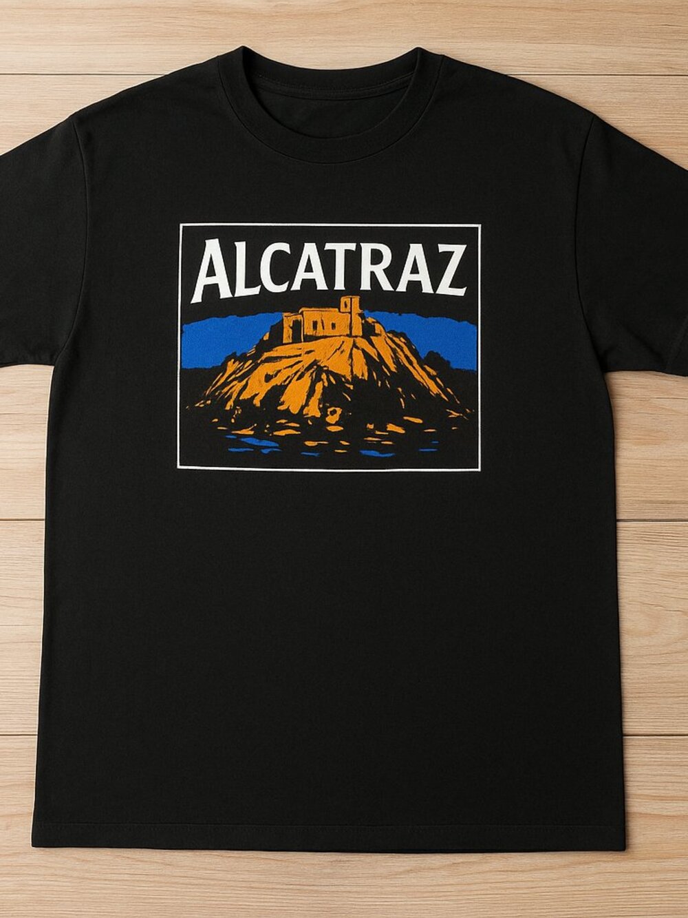 Alcatraz Island Graphic T-Shirt – Vintage San Francisco Prison Landmark Tee